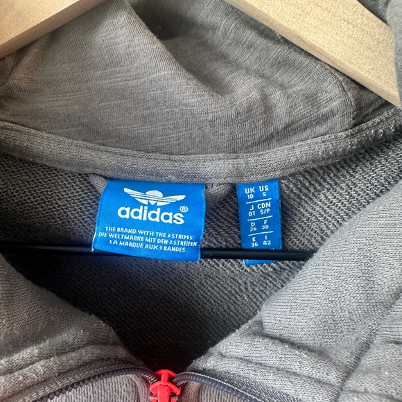 Adidas gray and coral zip up - Picture 3 of 4